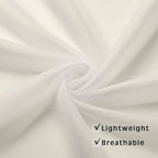 Sheer Curtains Ivory 45 inches Long Kitchen Curtains, Rod Pocket Clean Selvedge - Image 4