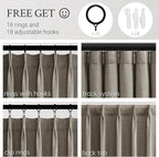 Topfinel Pinch Pleated Curtains 90 Inches Long 1 Panels Set, Burlywood Semi - Image 4