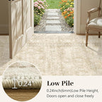 5x7 Ft Area Rugs for Living Room, Soft Non-Slip Machine Washable Rug, Vintage - Image 8