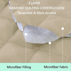 Reversible Recliner Chair Covers, Sand/Beige | Chair Covers - Image 3