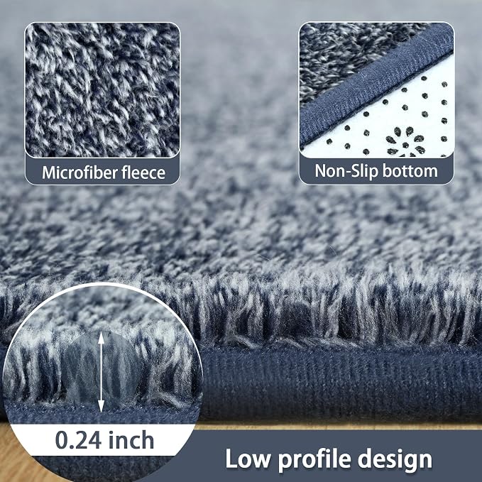 2x10 Runner Rug for Hallway, Long Runner Rugs Non Slip, Non Slip Backing - Image 4