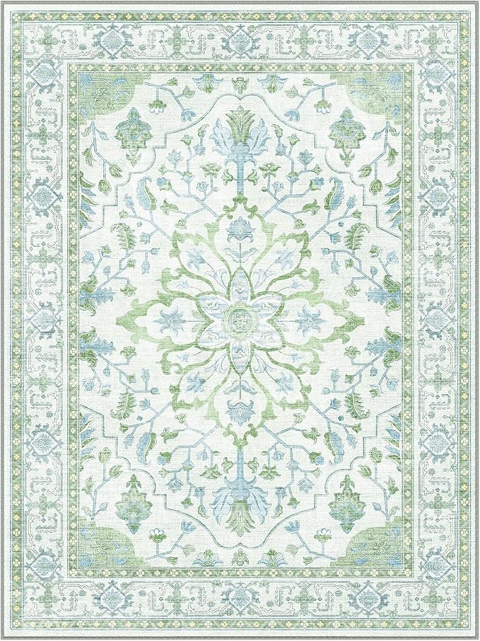 RELEANY Washable Area Rug, Large 10'x12', Water Repellent, Pet Friendly - Image 9