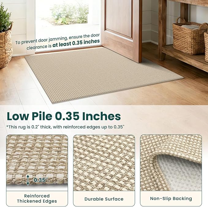 KOZYFLY Runners for Hallways 2x6 ft Washable Kitchen Runner Non Slip Rubber - Image 5