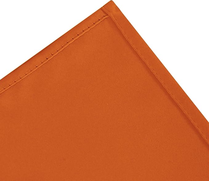 Blackout Curtains 66 x 84 inch/Orange Curtains Set of 2 Panels/Thermal - Image 8