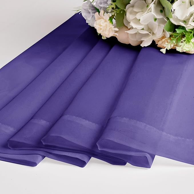 Chyhomenyc Sheer Valances for Windows 2 Pack, Small Window Curtains for Living - Image 6