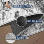 2x5 Washable Runner Rugs，Modern Abstract Rug Runner, Ultra-Thin Kitchen Runner - Image 4
