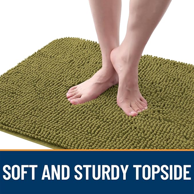 OLANLY Dog Door Mat for Muddy Paws 59x24, Super Absorbent Chenille Mud Mat | - Image 4