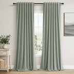 100% Blackout Curtains 120 Inch Length 2 Panels Set by Guken
