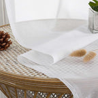 White Bedroom Curtains 96 Length - Image 4