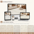 cotiled Boho 5x7 Area Rugs for Living Room: Soft Moroccan Washable Rug | Solve - Image 10