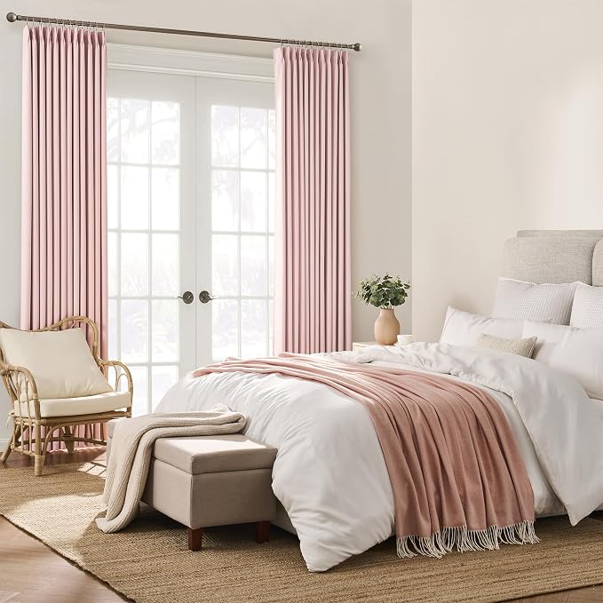 Blackout Curtain Drapes Pleated - Image 4