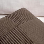 Fancy Homi 2 Packs Dark Brown Decorative Throw Pillow Covers 12x12 Inch - Image 3