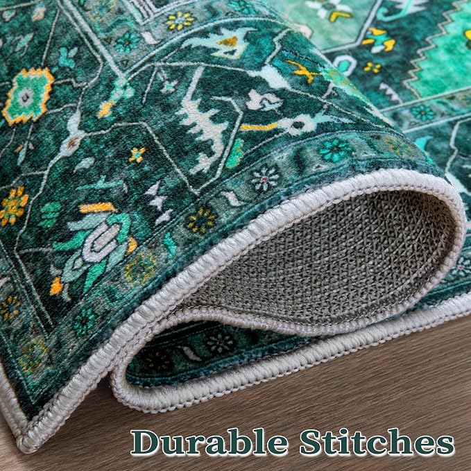 SERISSA 5x7 Washable Non Slip Boho Area Rug - Image 7