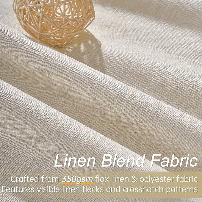 Topfinel Extra Long 132 Inch 100% Blackout Curtains - Image 2
