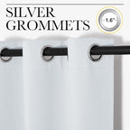 NICETOWN Window Treatment Thermal Insulated Grommet Room Darkening Curtains - Image 4