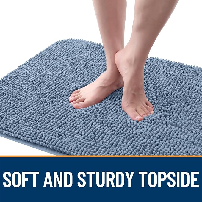 OLANLY Dog Door Mat for Muddy Paws 47x17, Super Absorbent Chenille Mud Mat | - Image 4