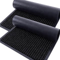 OLANLY 2-Pack Front Door Mats 35x23, Waterproof Heavy-Duty Doormats | Black by OLANLY