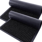 OLANLY 2-Pack Front Door Mats 71x47, Waterproof Heavy-Duty Doormats | Black by OLANLY