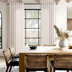 Natural White Linen Curtains 108 Inches Long - Image 8