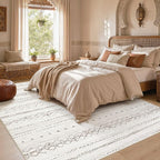 cotiled Boho 8x10 Area Rugs for Living Room: Large Moroccan Washable Rug | - Image 6