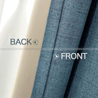 MIULEE 90 Inches Linen Texture Curtains - Image 6