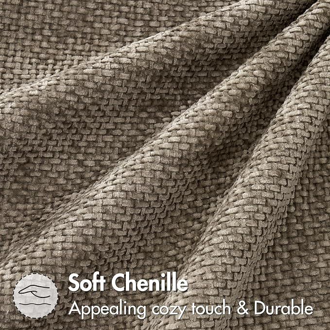 MIULEE Decorative Lumbar Throw Pillow Covers 12x20 in Neutral Khaki 2 Pack | - Image 8