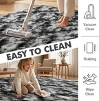 8x10 Ft Extra Large Shag Rugs for Living Room, Tie Dyed Ultra Soft Fluffy Furry - Image 7