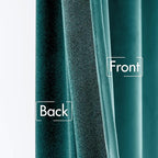 MIULEE Teal Velvet Curtains 52x96 inches 2 Panels Luxury Blackout Curtains | - Image 6