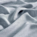 MIULEE Chambray Blue Linen Curtains 52x90 Inch Long - Image 4