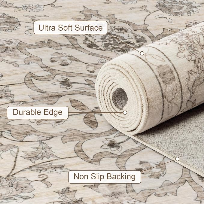 4x6 Area Rugs Living Room: Washable Rug - Image 6