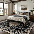 RELEANY Washable Area Rug, Water Repellent, Pet Friendly, Vintage Floral Boho - Image 2