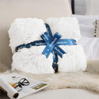 Bedsure GentleSoft Fluffy White Blankets Queen Size - Image 6