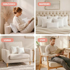 Utopia Bedding 14x14 Pillow Inserts, 2 Pack | Indoor cushion inserts - Image 5