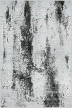 9x12 Area Rugs for Living Room: Washable Abstract Black White Grey Carpet | - Image 3