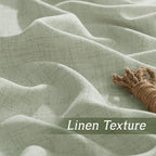 RYB HOME Linen Semi Sheer Curtains - Image 4