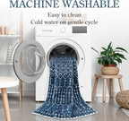 Lahome Moroccan Indoor Rugs for Entryway 2x3 Area Rug Non-Slip Backing Washable - Image 3