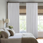 Pinch Pleated Linen White Blackout Curtains 95 Inches Long - Image 7