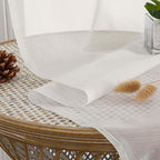 Ivory Bedroom Curtains 2 Panel Sets 90 Inch Length, 59 Inch Extra Wide Light - Image 4