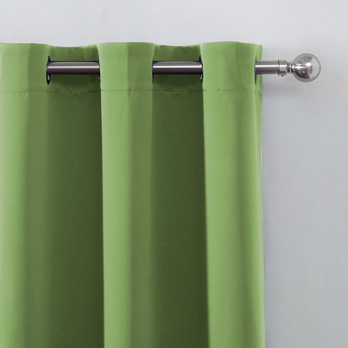 Light Green Thermal Blackout Curtains/42 x 72 Inch/Set of 2 Panels Room - Image 7