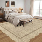 GarveeHome Scalloped Washable Rugs 8x10 Area Rugs - Image 2