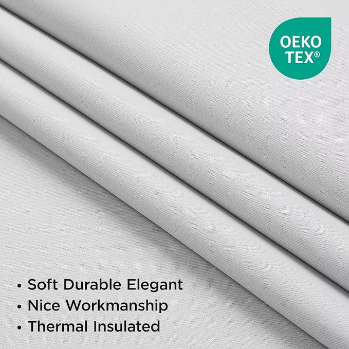 Joydeco White Blackout Curtains 96 Inches Long - Image 5