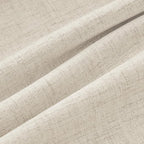 MIULEE 100% Blackout Linen Curtains 42 x 84 Inch Light Ivory 2 Panels | Thermal - Image 9