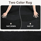 2x8 Black Solid Runner Rug Washable Non-Slip - Image 9