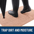 OLANLY Dog Door Mat for Muddy Paws 59x20, Super Absorbent Chenille Mud Mat | - Image 2