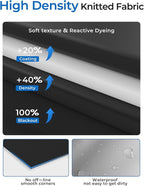 Blackout Curtains 47"x48" Portable No Drill Black Out Window Cover | 100% - Image 7