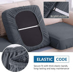 Waterproof Sectional Couch Covers, Non Slip Sofa Cushion Covers | L Shape - Image 4