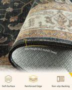 RELEANY Washable Area Rug, Runner 2'6"x8', Water Repellent, Pet Friendly - Image 3