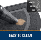OLANLY Half Circle Front Door Mat Outside 47x32 All-Season Rubber Doormat | Grey - Image 6