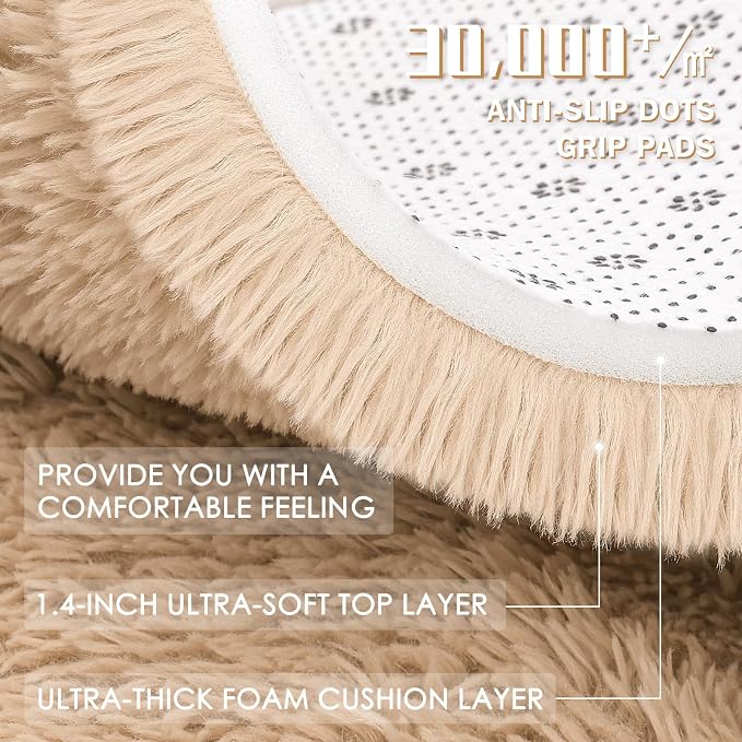 OLANLY 7x7 Machine Washable Large Area Rugs - Image 8