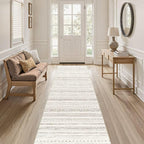 cotiled Hallway 2.6x8 Runner Rugs Washable Boho Rug Brown | Stain Resistan - Image 7